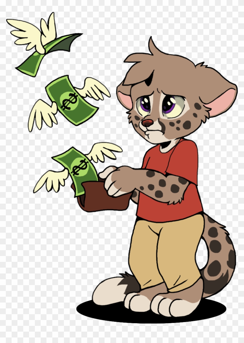 Flying Money - Cartoon #1063573