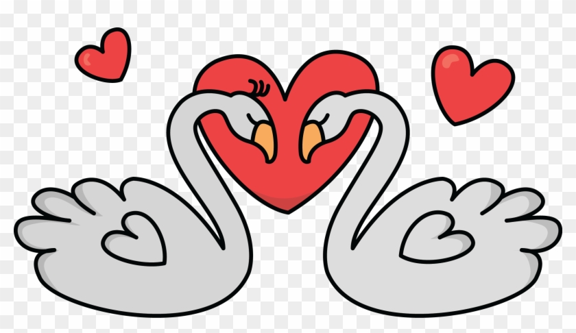 Image For Free Love Swans Clip Art - Clip Art #1063638