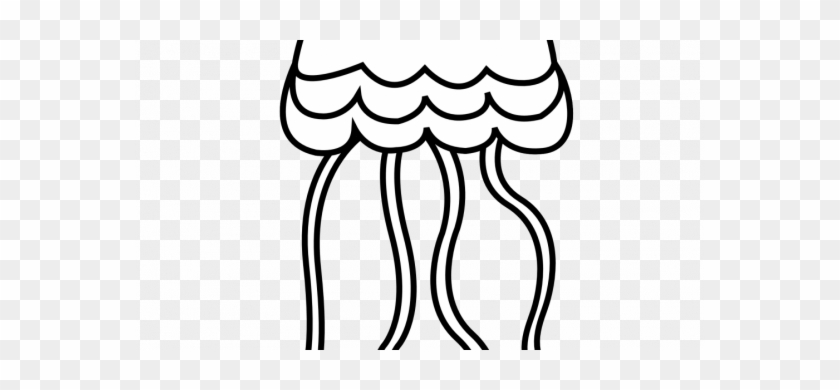 Lavishly Jellyfish Outline Successful Clipart Clipartxtras - Jellyfish Black In White #1063797