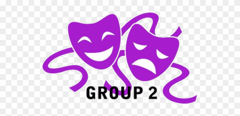 Village 5th Grade Reader's Theater Group 2 Purple C - Theatre Faces Transparent Background #1063881