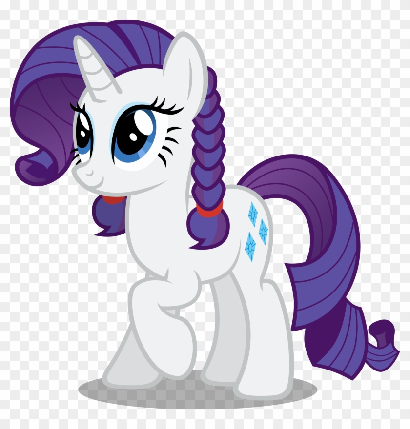 Rarity Pig Tails By ~austiniousi On Deviantart - My Little Pony Standee #1063896