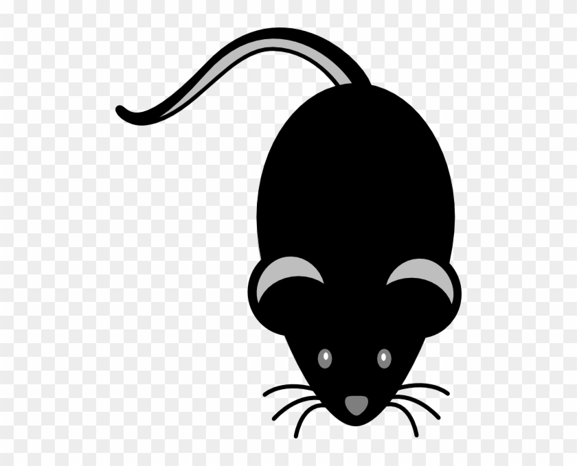 Black Mouse Light Grey Eyes Clip Art At Clker - Clipart Black Mouse #182358