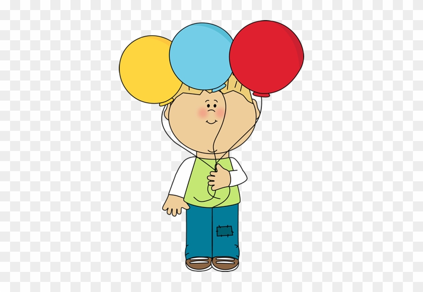 Little Boy And Balloons - Boy With Balloons Clipart #182372