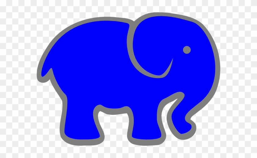 Blue Elephant Clip Art At Clker - Clip Art #182405