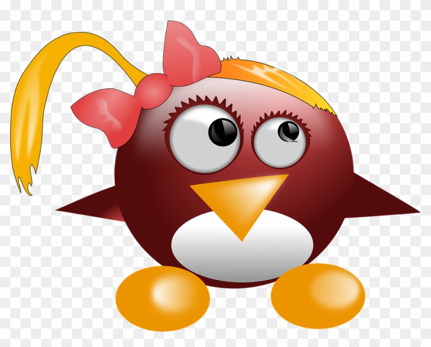 Penguin Tux Animal Cute Linux Mascot Logo - Cute Linux #182430