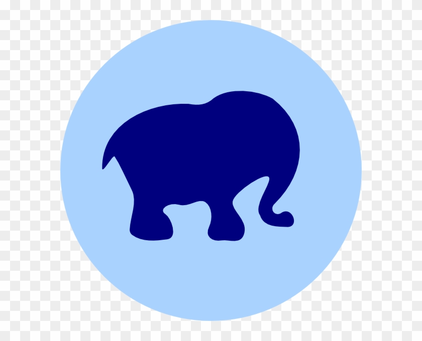 Elephant In Circle Clip Art - Gumchewing Elephant And The Monk [book] #182433