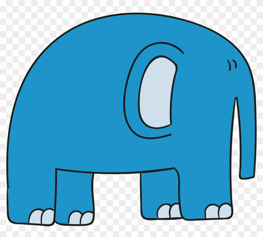 Blue Elephant Clip Art - Cirkel Met Pijl #182439