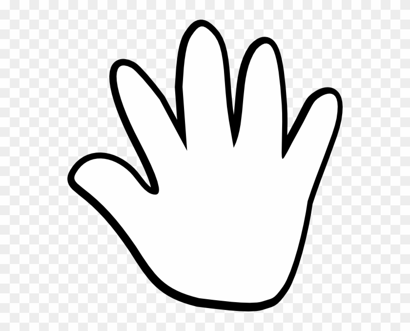 Cartoon Hand Clipart Black And White #182465