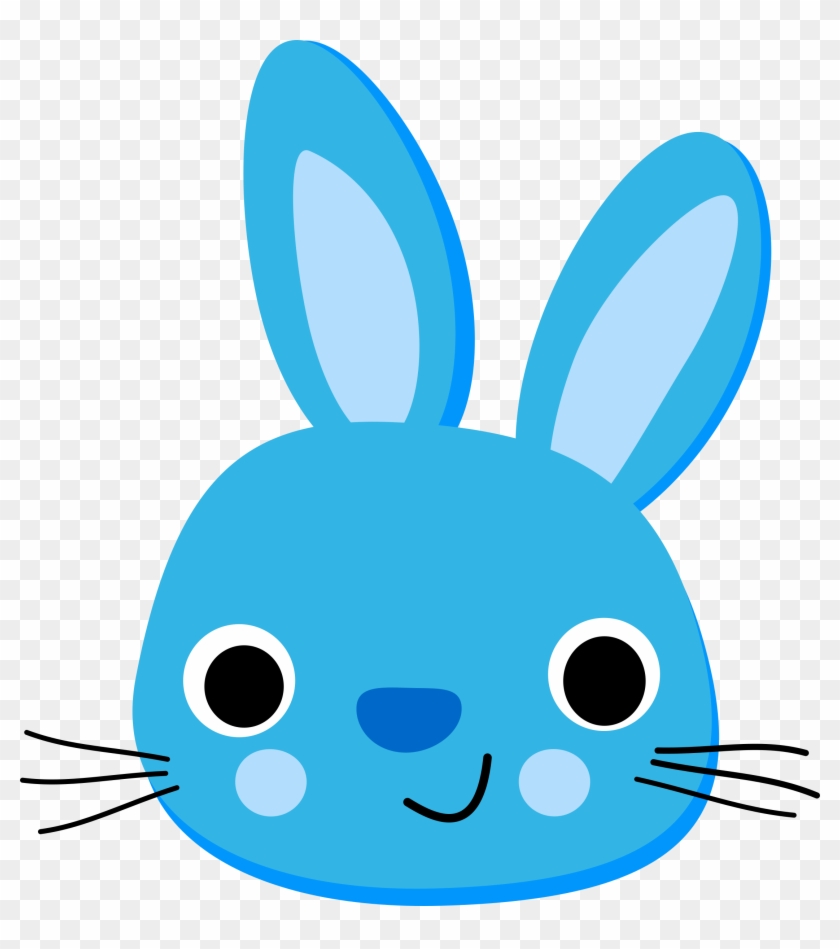 Clipart - Blue Rabbit - Lapin Bleu - Blue Rabbit Png #182499