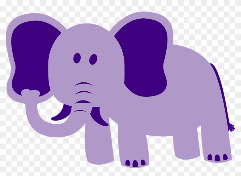 Purple Elephant Clipart #182512