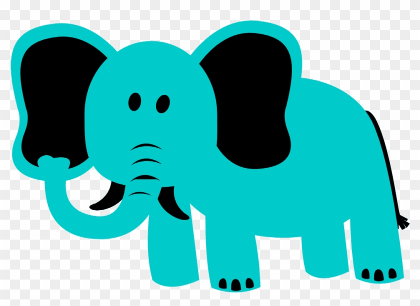 Elephant Robin Egg Blue Easter 999px 48 - Vector Graphics #182522