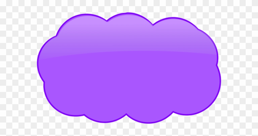 Purple Cloud Cliparts - Purple Text Bubble Transparent #182559