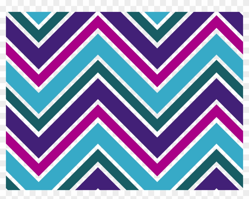 Patterns Clip Art - Purple And Teal Chevron #182561