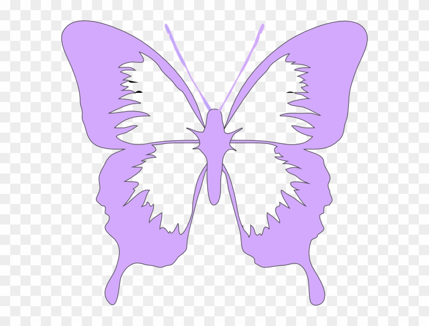 Light Purple Butterfly Clip Art - Butterfly Clip Art #182563