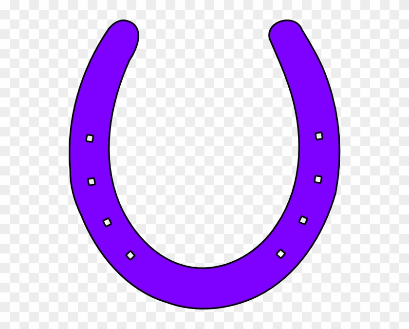 Horse Shoe Purple Clip Art At Clipart - Horse Shoe Clip Art Purple #182574