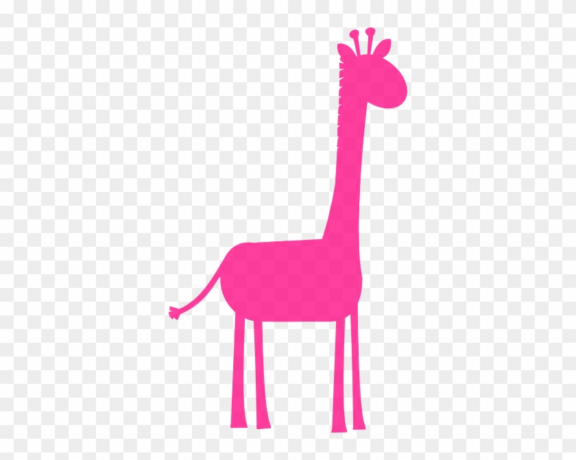 Pink Giraffe Clip Art - Pink Giraffe Clipart #182581