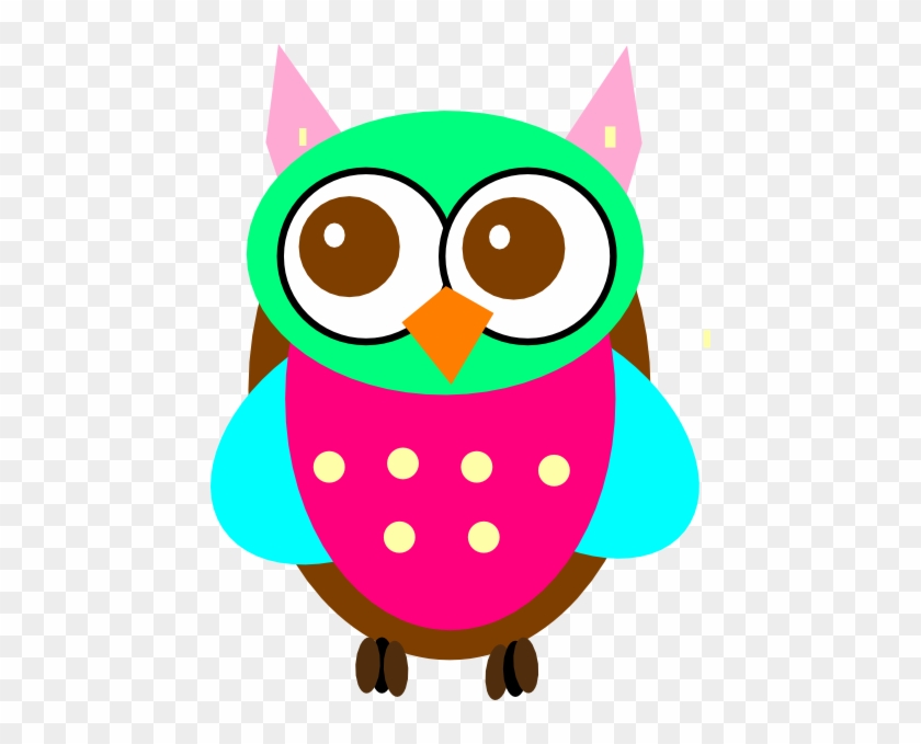 Colorful Baby Owl Chick Clip Art At Clker - Clip Art Colorful Owl #182589