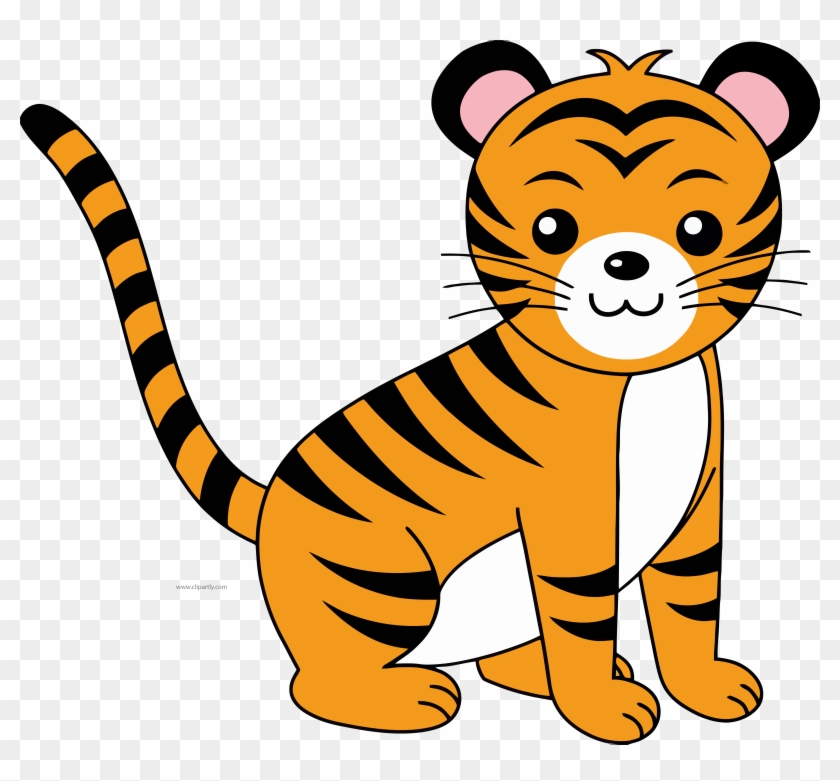 Cute Calm Baby Tigger Clipart Tigger Clip Art Download - Tiger Clipart #182597