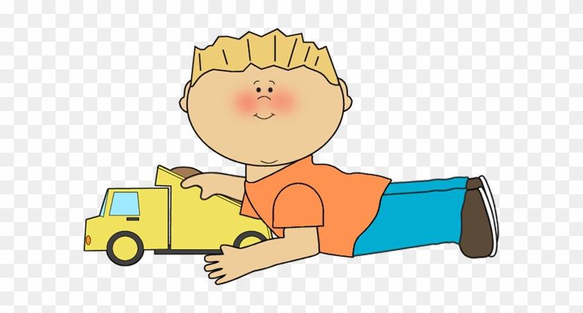 Clipart Children - Clip Art Boy Playing #182672