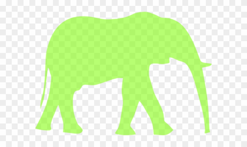 Grelephant Clip Art At Clker - Elephant Green Clipart #182743