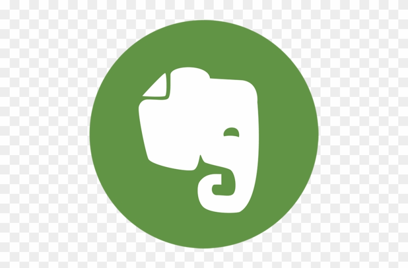 Evernote Elephant Color Icon, Ever, Note, Social Png - Evernote Icon #182748