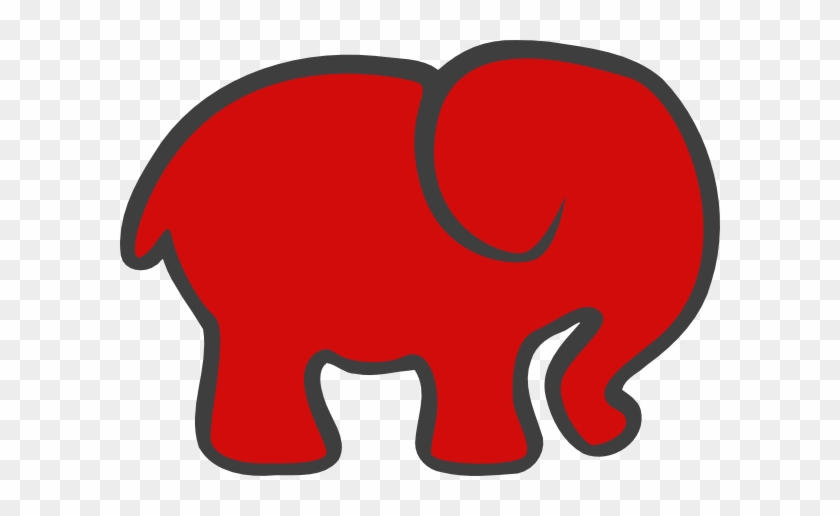 Red Gray Elephant Clip Art Vector Clip Art Online 44vivo - Delta Sigma Theta Elephant #182758