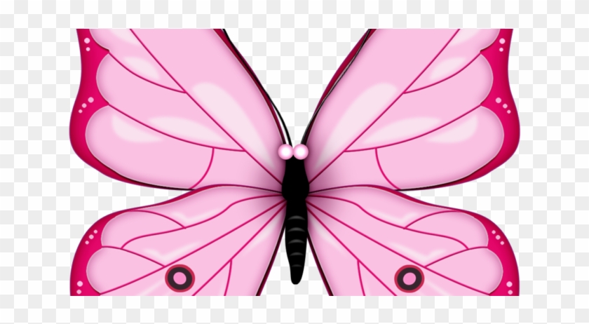 Butterfly Clipart Vector - Pink Butterfly Clip Art #182761