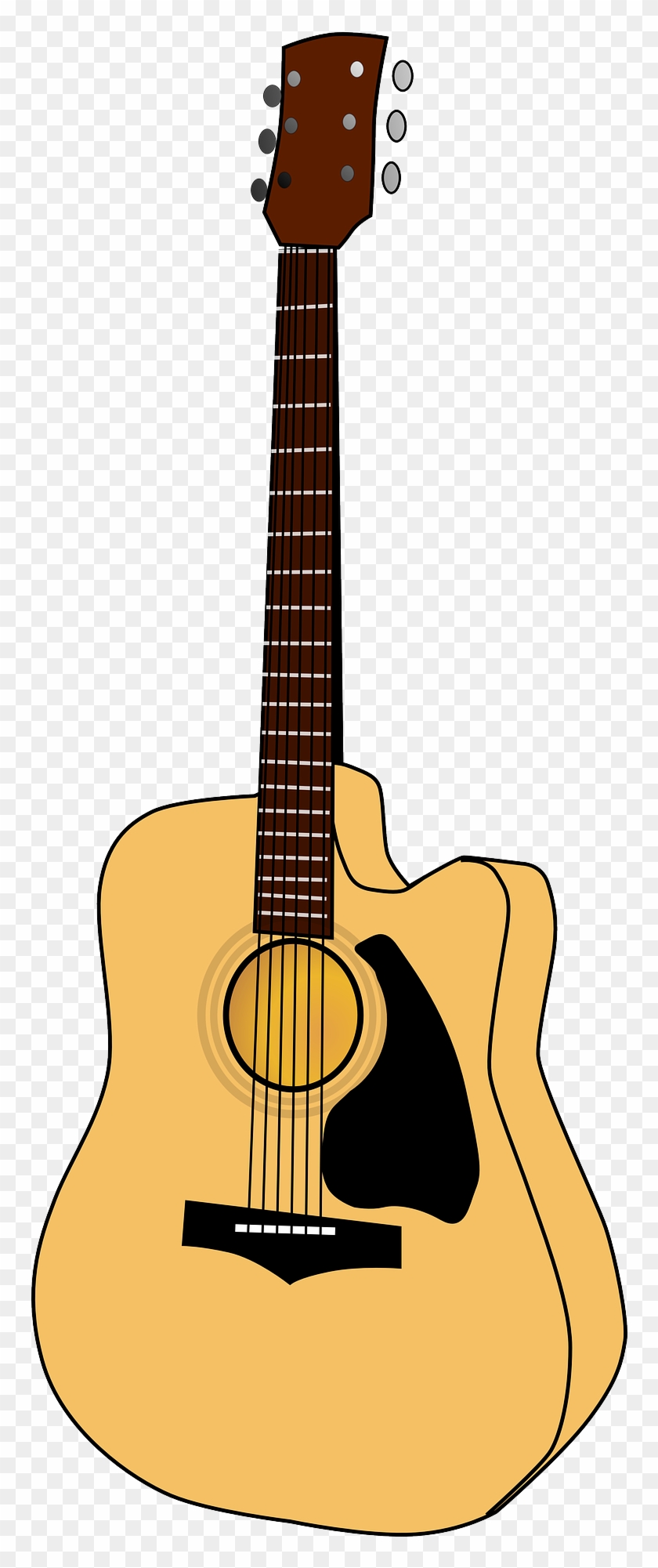 Acoustic Guitar Music Clip Art - Acoustic Guitar Music Clip Art #182878
