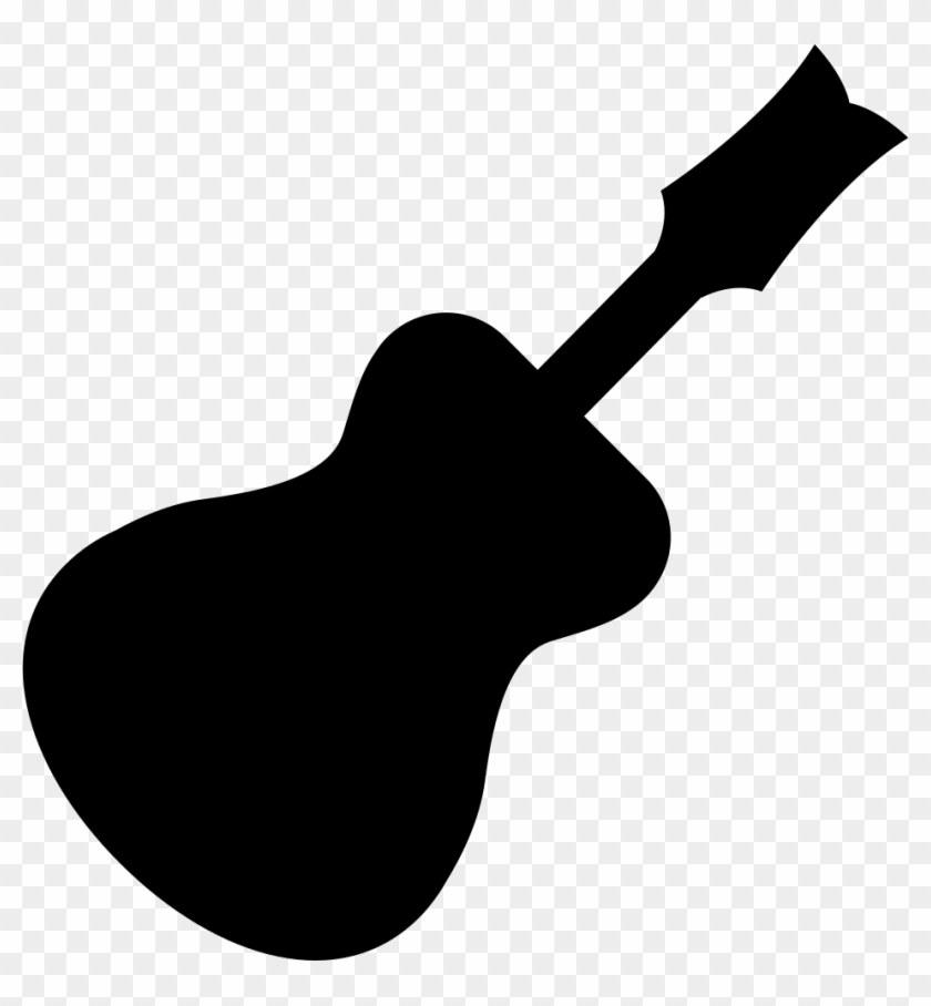 Traditional Guitar Black Silhouette Shape Svg Png Icon - Siluetas De Instrumentos Musicales #182839