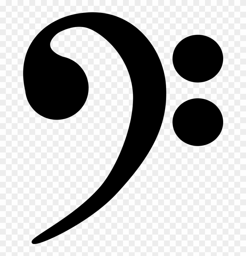 Free Bass Clef Free Bass Guitar - Bass Clef Clip Art #182846