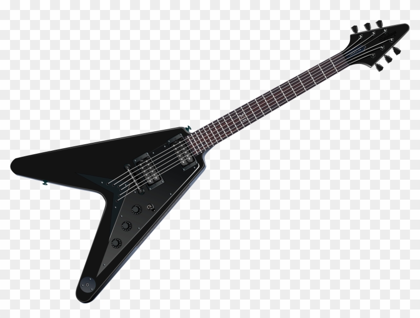 V Black Guitar - Gibson Flying V Black #182855