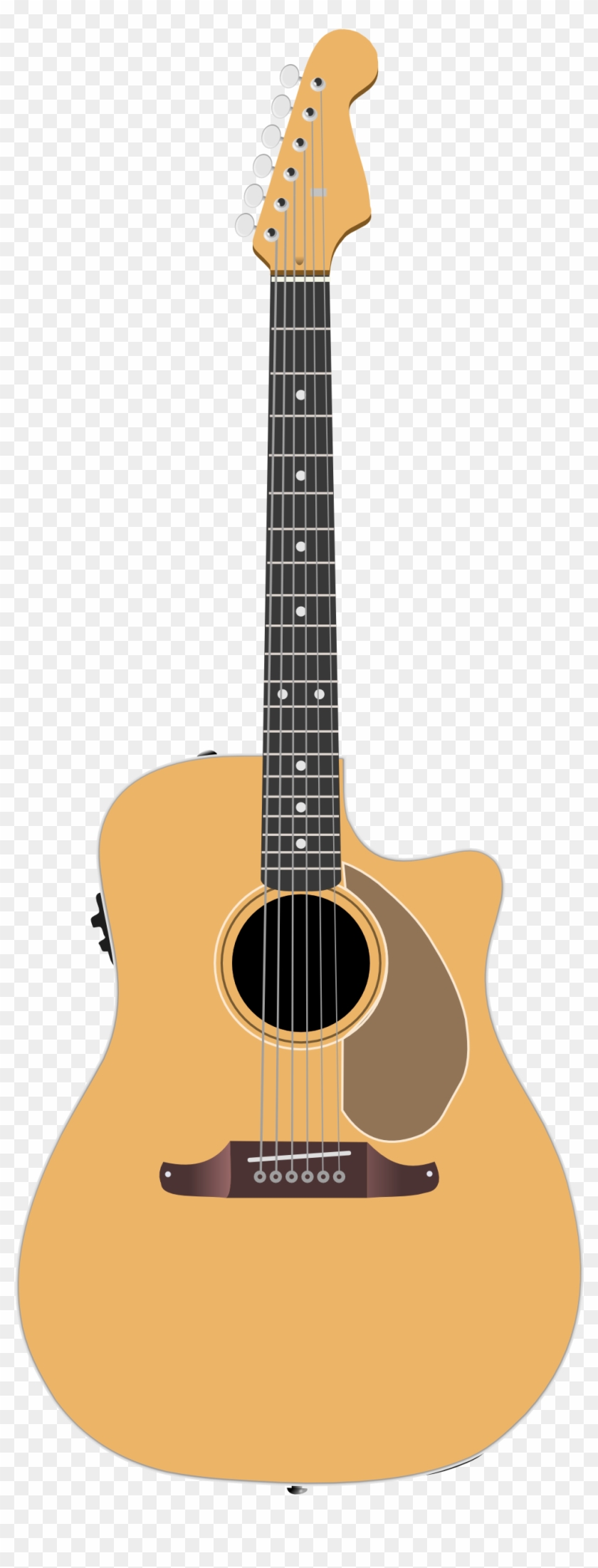 Guitar Clipart Acoustic Vector - Fender Sonoran Sce Wildwood Iv Acoustic-electric Guitar #182961