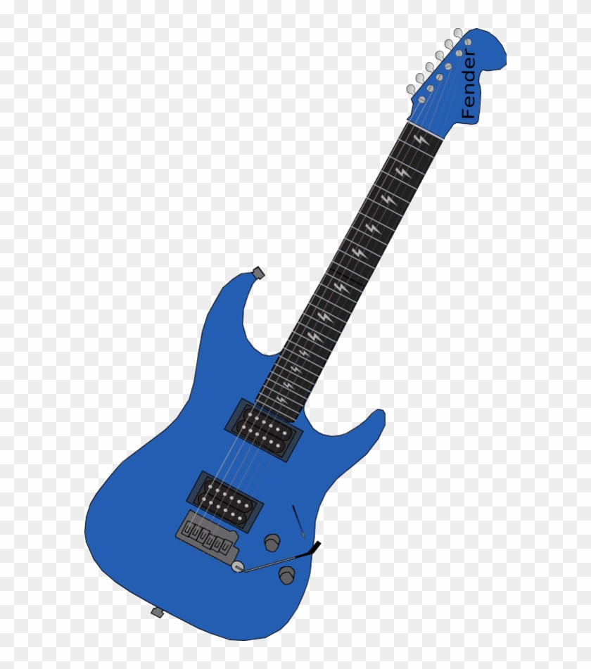 Blue Guitar Clipart - Electric Guitar Clip Art #182972