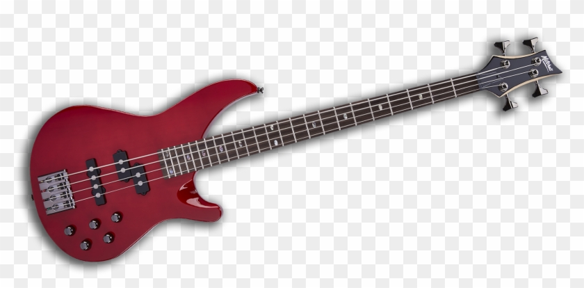 Mb300tr Mitchell Electric Bass Guitar Transparent Red - Mitchell Bass Mb200 #183002
