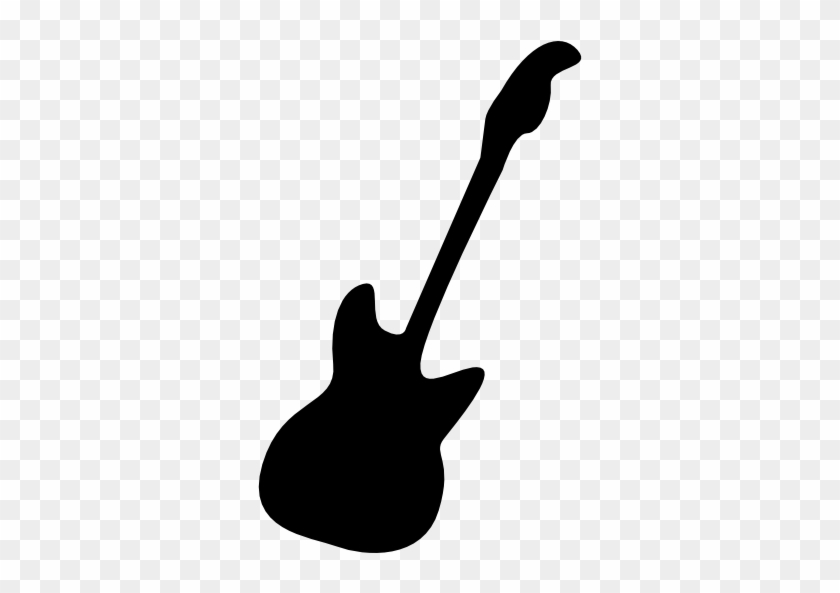 Pin Electric Guitar Clipart Black And White - Bass Guitar Svg #183001