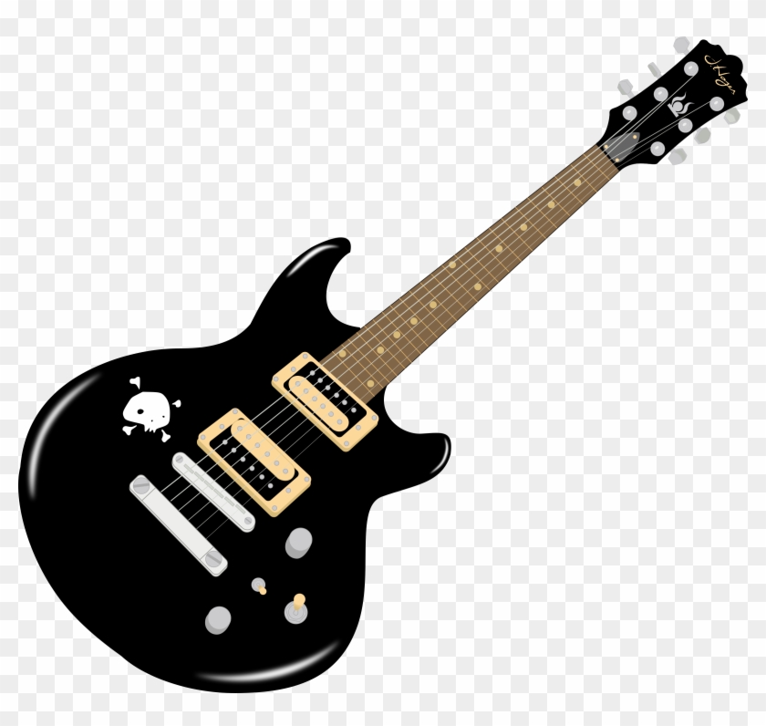Clip Art Of Guitar Picture Medium Size - Rock Guitar Clip Art #183007