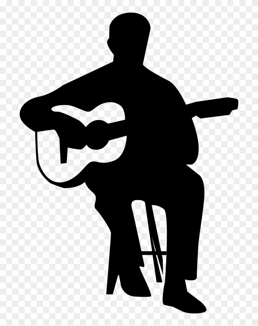 Coolest Weather Symbols Clipart Flamenco Guitar Player - Playing Guitar Vector #183043