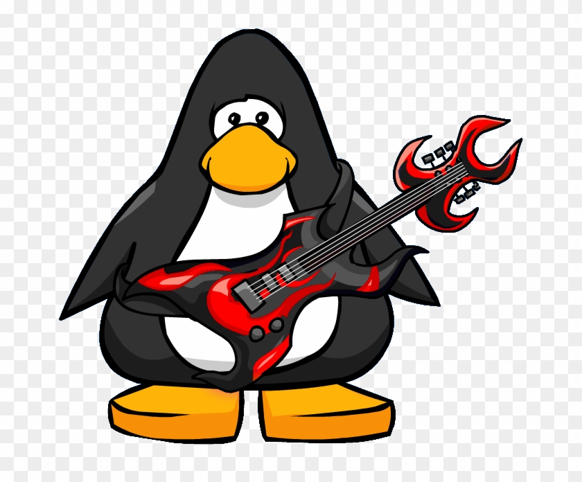 Rockin' Guitar Player - Me Background Id Club Penguin #183093