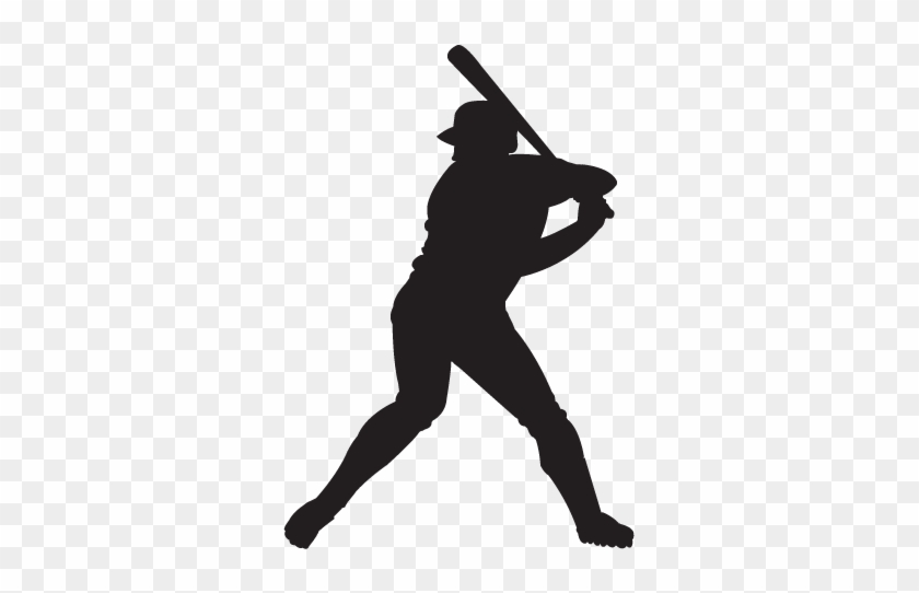 Shadow Clipart Softball - Baseball Player Silhouette Vector Free #183092