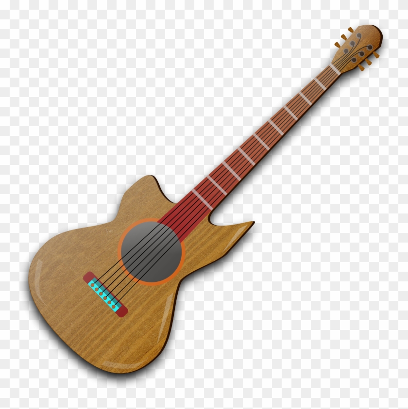 Guitar Vector Art - Gambar Siluet Alat Musik Gitar Png #183099