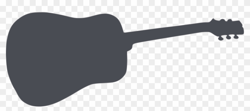 Silhouette Musique 12 - White Guitar Silhouette Png #183139