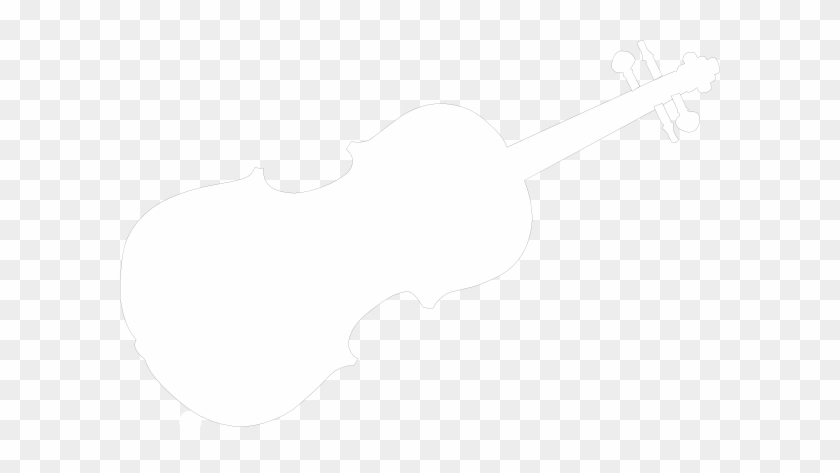 White Violin Silhouette #183147