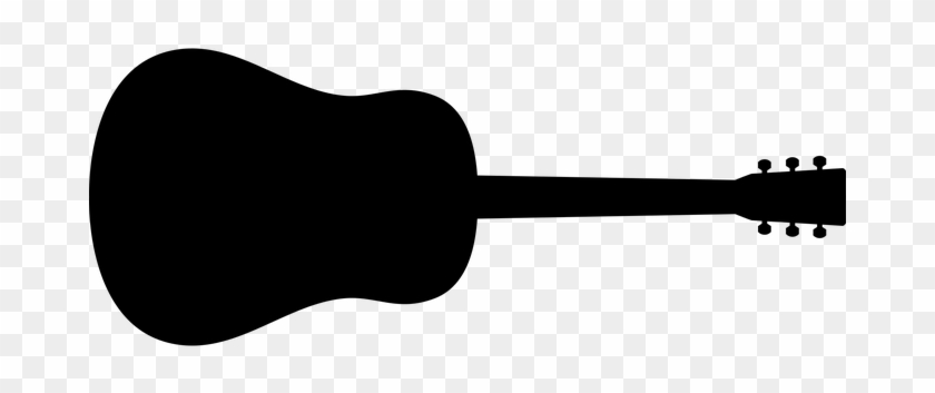 Classic Guitar Hear Instrument Musical Old - Guitar Clipart Black And White #183172