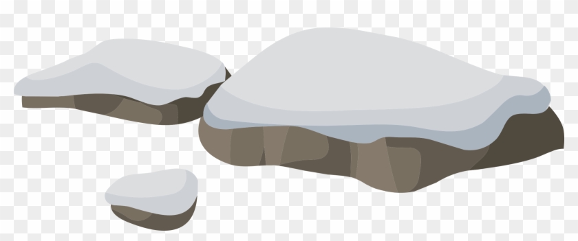 Clipart - Snowy Rock Clipart #183184