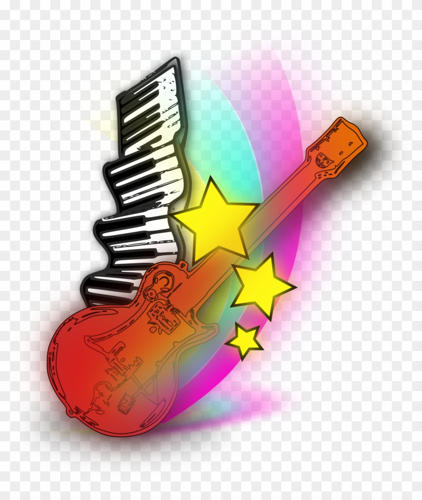 Music Keyboard And Guitar #183186