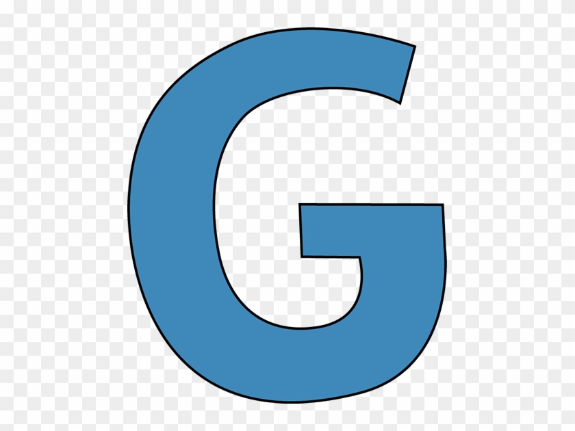 Blue Alphabet Letter G Clip Art Image Clipart - Letter G In Blue #183261