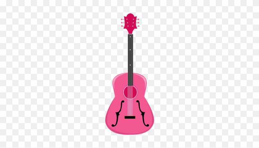 Cowboy E Cowgirl - Guitar Pink Clipart #183308