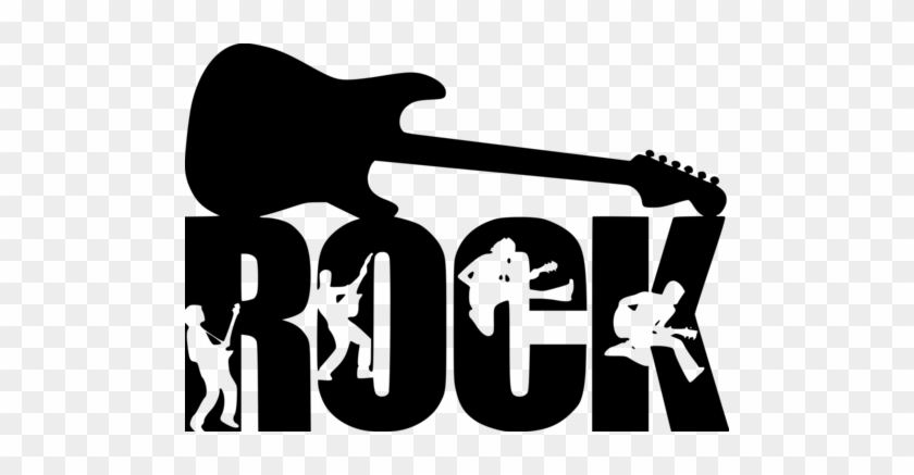 Rock & Roll Wall Art Design - Guitar Silhouette #183313