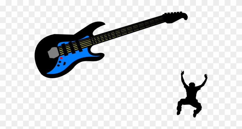 Electric Guitar Clip Art At Clker - Electric Guitar Logo Png #183408