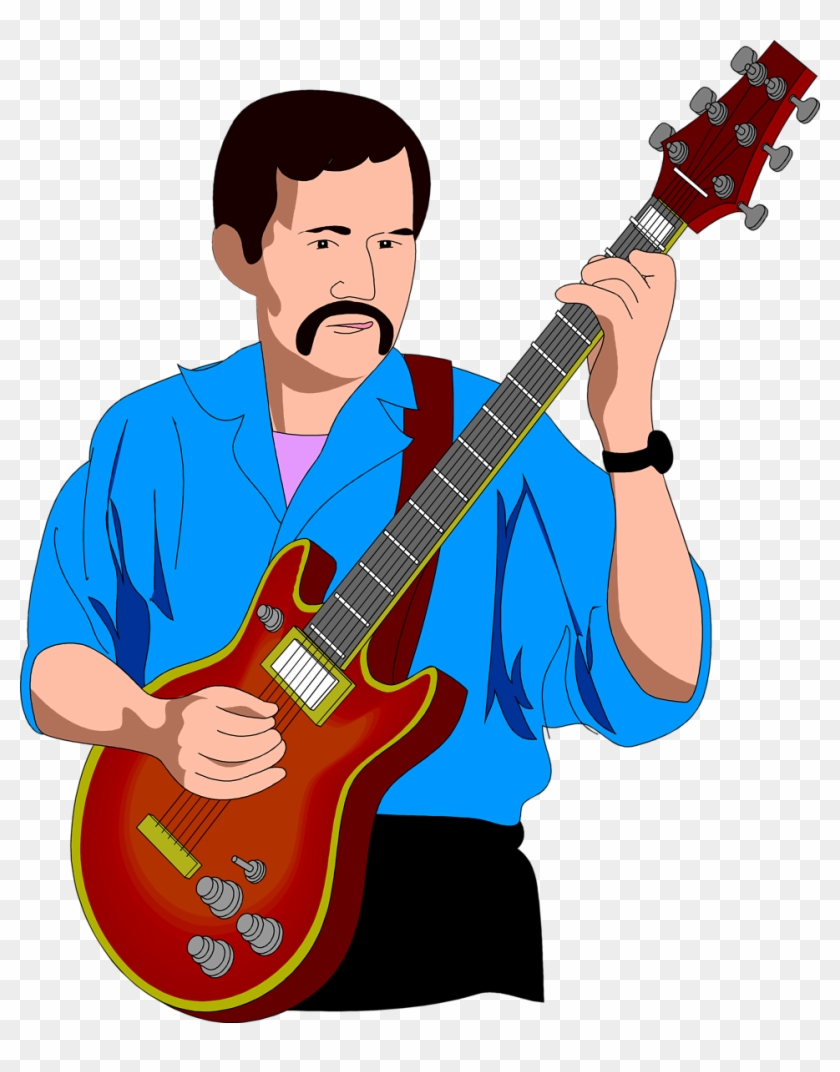 Free Playing Guitar Clipart Image - Man Playing Guitar Clipart #183452